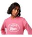 Sweat Manches Longues Femme Rose Lacoste-4
