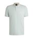 Polo Motif/style Logo Rectangulaire Passenger Homme Bleu Clair Boss-1