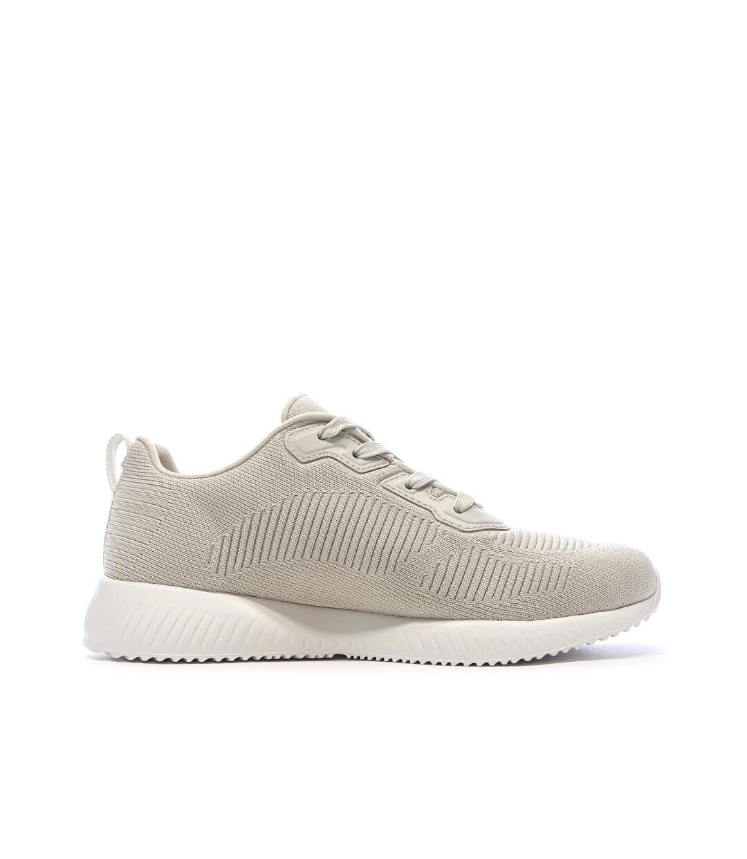 Baskets beiges femme skechers bobs squad tough talk-2