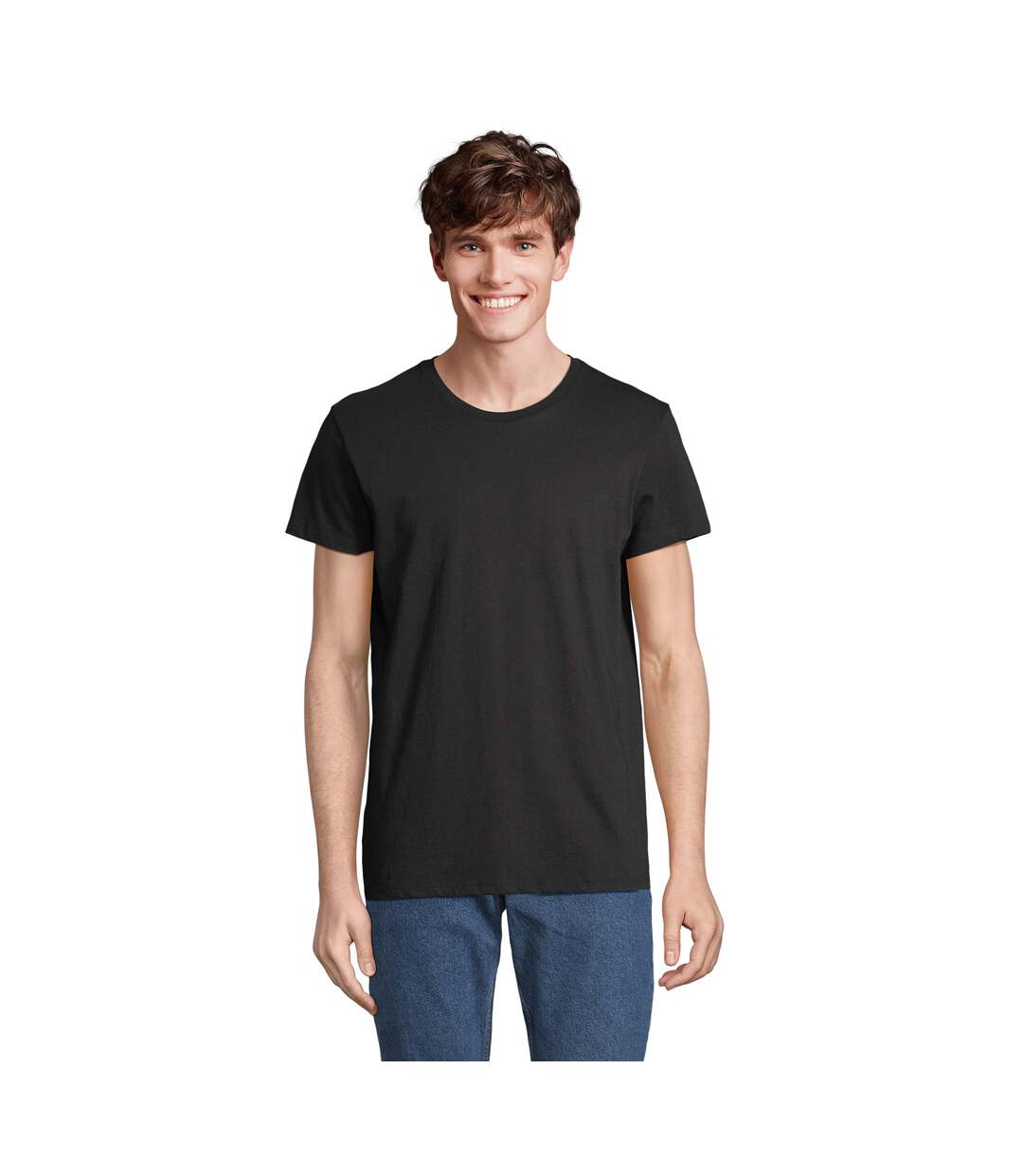 T-shirt Re Crusader Adulte Noir SOLS-2