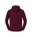 Sweat Uni À Capuche Iconic Premium Adulte Bordeaux Fruit Of The Loom-2