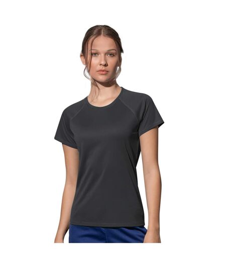 Stedman Womens Active Raglan T-Shirt (Black Opal) - UTAB460