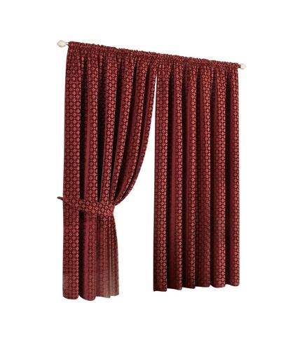 Riva Home Belmont - Ensemble de rideaux (Rouge) (90 x 90 inch) - UTRV187