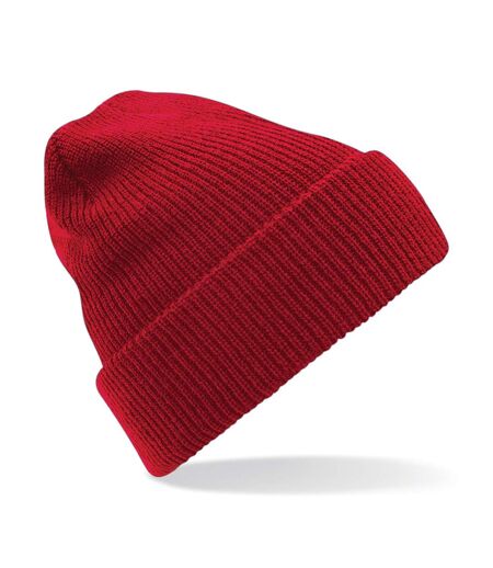 Beechfield Heritage Adults Unisex Premium Plain Winter Beanie Hat (Classic Red) - UTRW2023