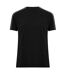 Mens Crew Neck Regular T-shirt Black Ben-2