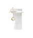 Vase Déco en Porcelaine Woman Elegant 23cm Blanc-1