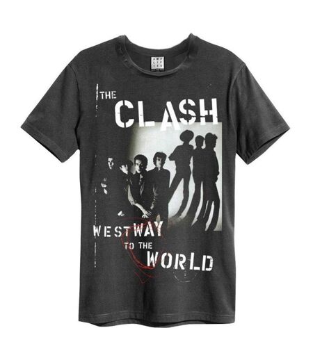 T-shirt westway to the world adulte charbon Amplified