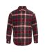 Mens Checkered Shirt Black Red Firetrap-1