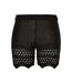 Short Motif/style Crochet Femme Noir Urban Classics-2
