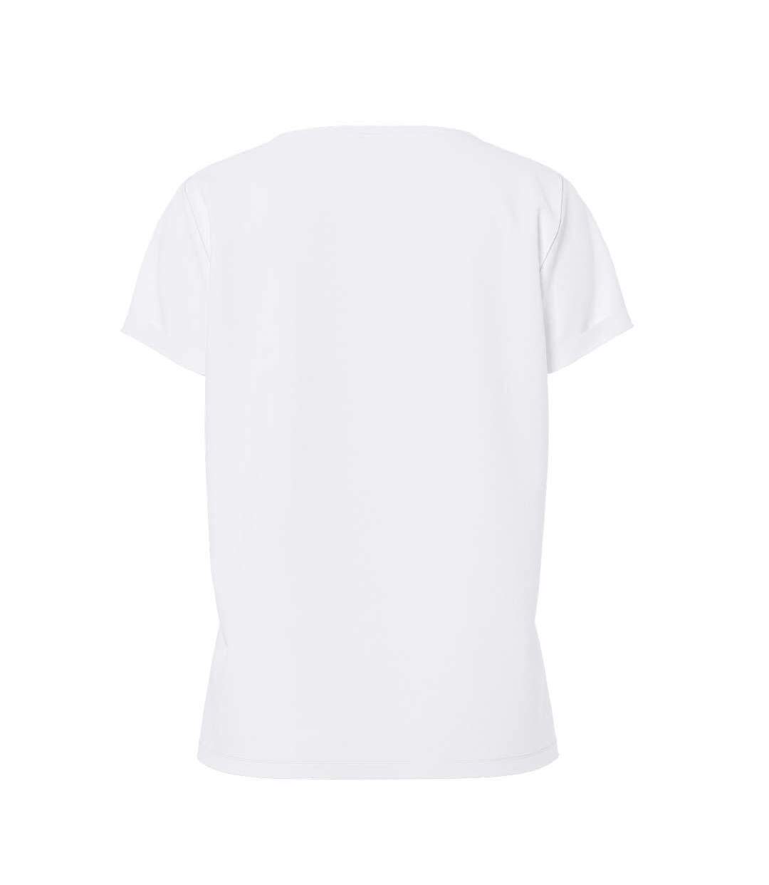 T-Shirt blanc coeur femme pieces pcoda-2