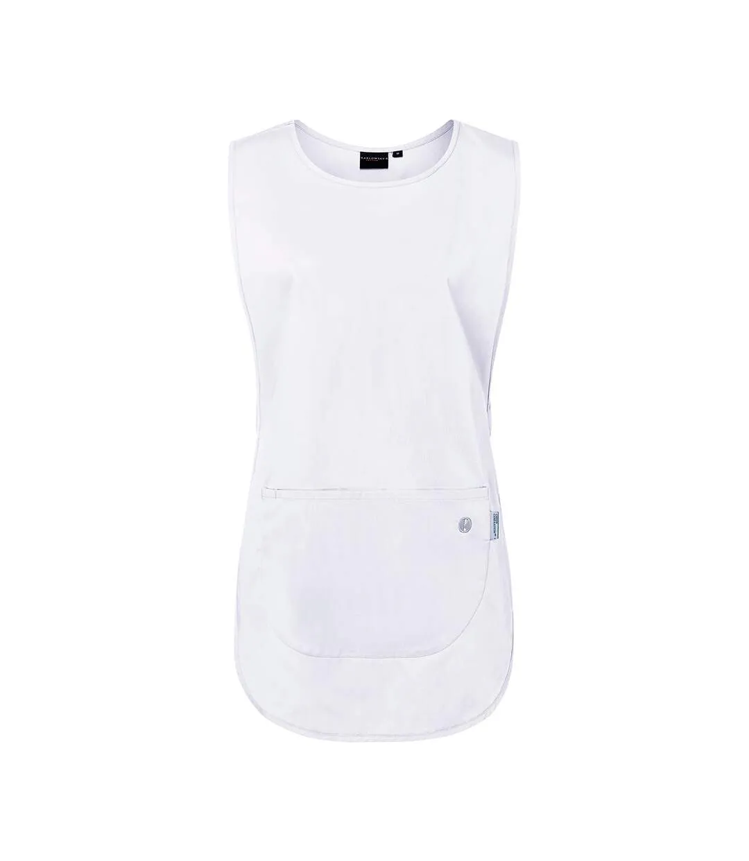 Womens/ladies Essential Pull Over Work Tunic White Karlowsky-1