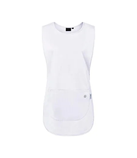 Womens/ladies Essential Pull Over Work Tunic White Karlowsky