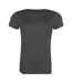 Awdis Womens/Ladies Cool Recycled T-Shirt (Charcoal)