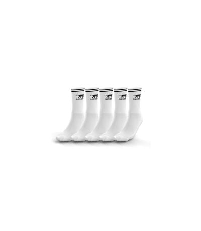 AIRNESS Lot de 5 paires de tennis homme Logo sur tige et rayures Airness