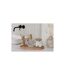 Vase Bouteille Déco Marbre 10cm Beige-3