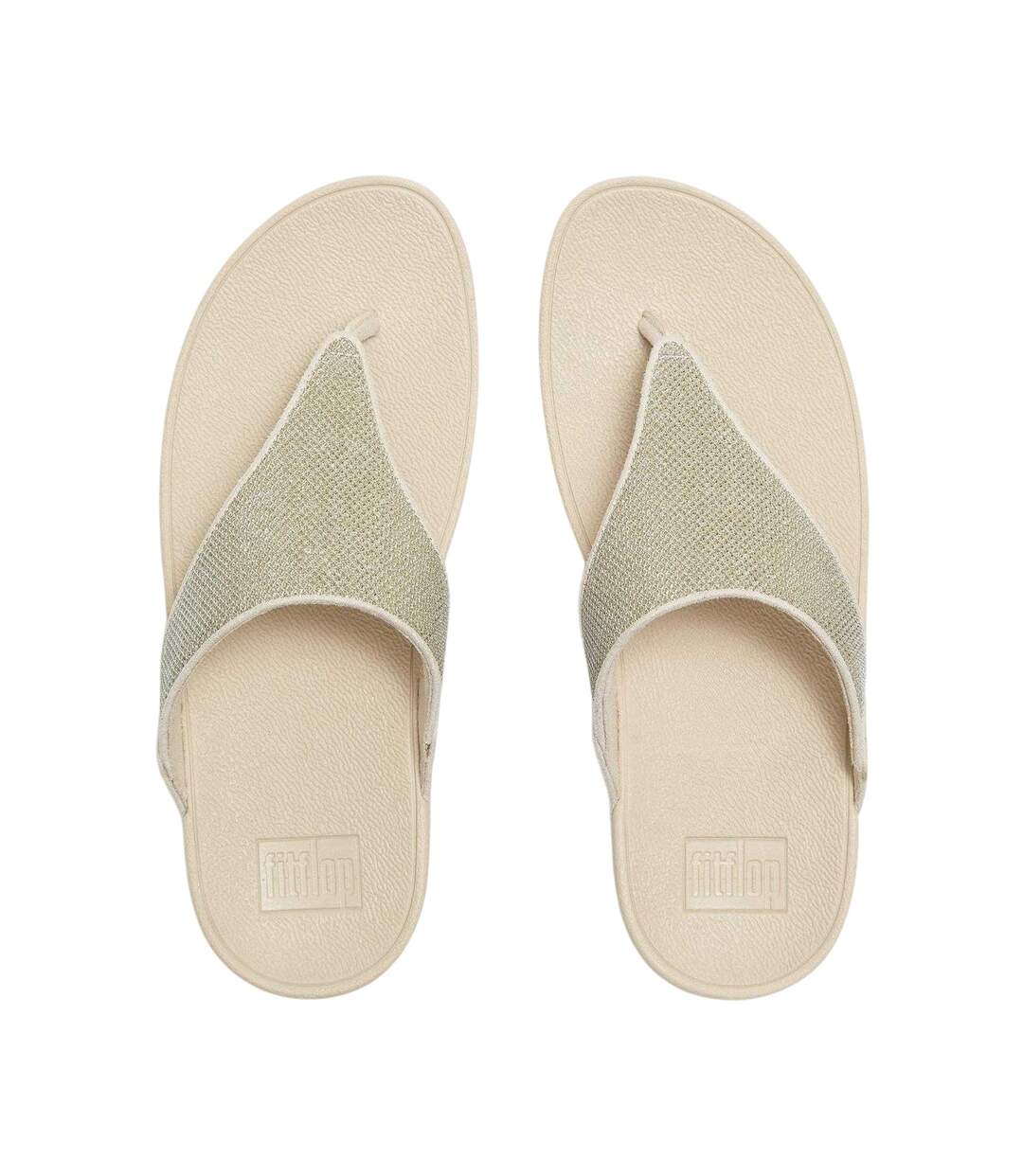 Sandales Décontracté Lulu Shimmerlux Femme Blanc Cassé FitFlop-3