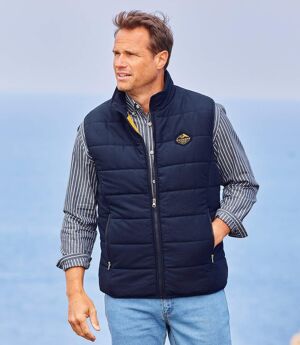 Gilet Matelassé Sans Manches Homme - Doudoune Chaude Avec Poches, Idéal Hiver Et Plein Air !