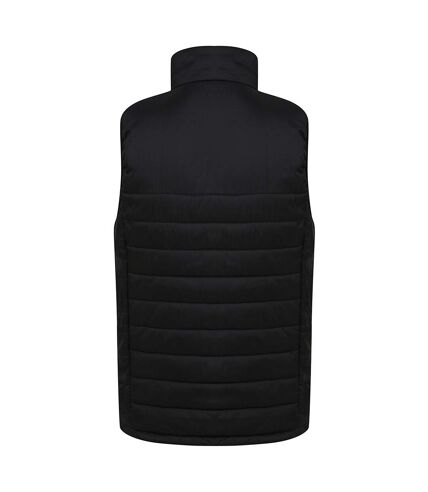 Henbury Unisex Adults Padded Vest (Black)