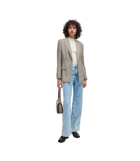 Womens/ladies marlene hr 3.0 high waist regular jeans turquoise Boss