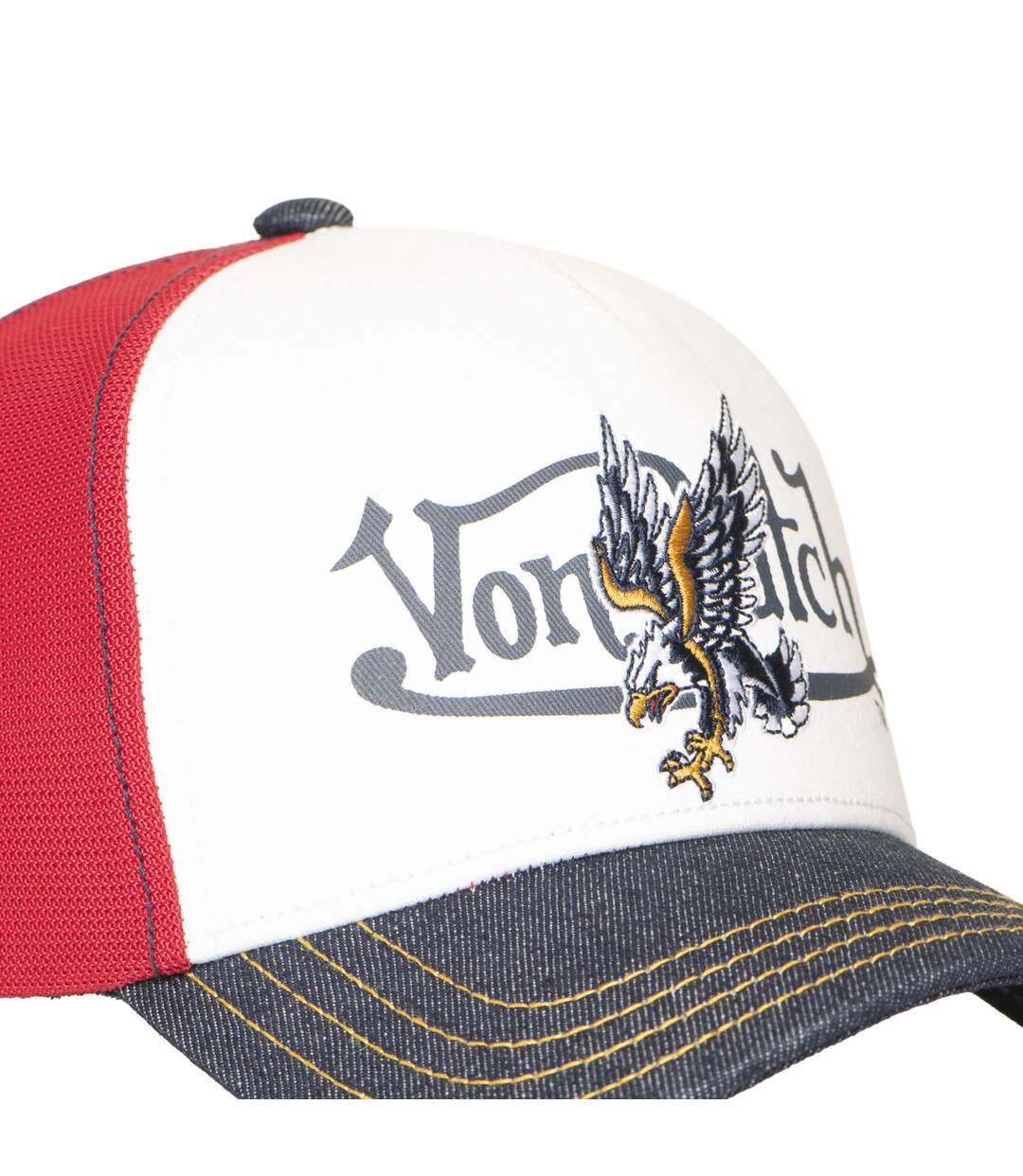 Casquette baseball premium en twill avec filet et broderie Wild Eagle Vondutch-3