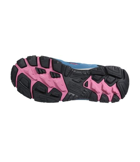 Womens/ladies Holcombe Iep Mid Hiking Boots Moroccan Blue Red Violet Regatta