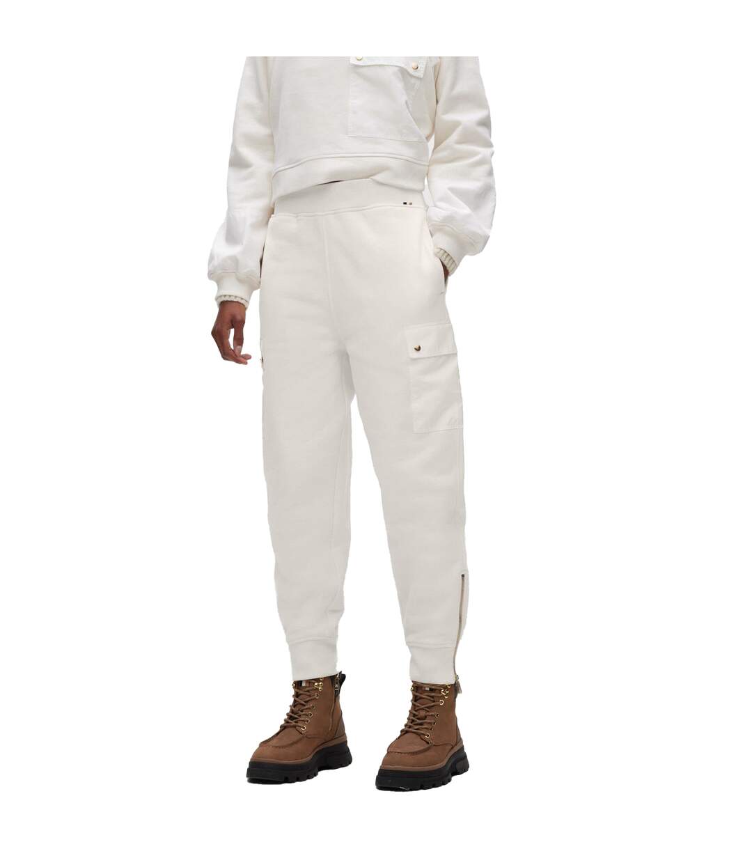 Pantalon De Jogging C Ecargo Femme Blanc Boss-3