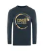 Unisex Adult Piercing Snake Logo Sweatshirt Navy Blue Cavalli Class-1