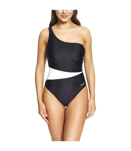Maillot De Bain 1 Pièce Motif/style Blocs De Couleurs Femme Noir Zoggs