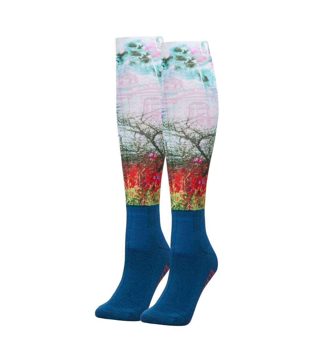Unisex adult streetscape knee high socks multicoloured Weatherbeeta-2