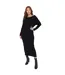 Robe Pull Motif/style Mi-longue Femme Noir Be You-1