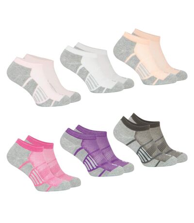 Lot de 6 paires de chaussettes ultra courtes femme Sport Wilson