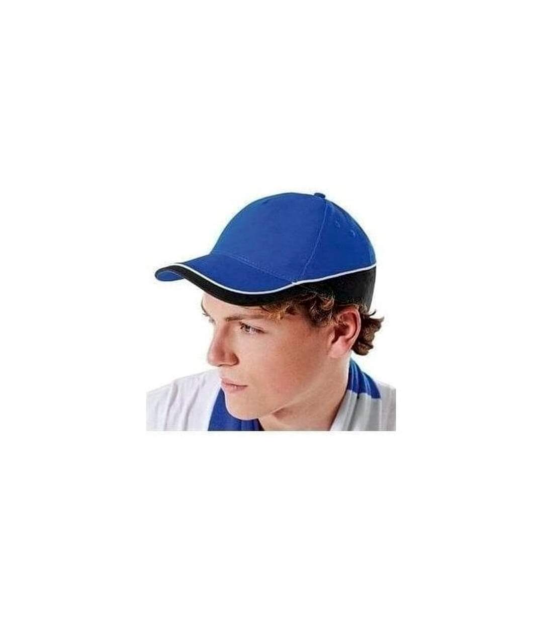 Lot de 2  casquettes de sport adulte bleu roi vif/blanc Beechfiel-3