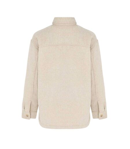 Chemise Manches Longues Femme Beige Clair Miso