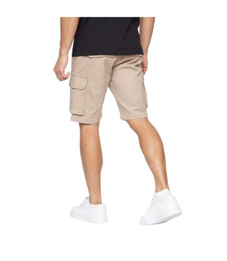 Short à poches frentons homme beige gris Crosshatch