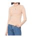 Sweat Motif/style Rayé Femme Beige Orange Calvin Klein-1