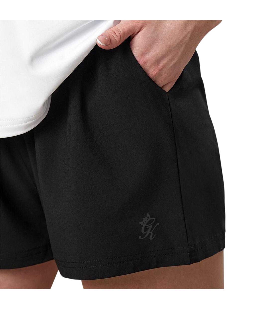 Womens/ladies Victory Performance Shorts Black Gym King-4