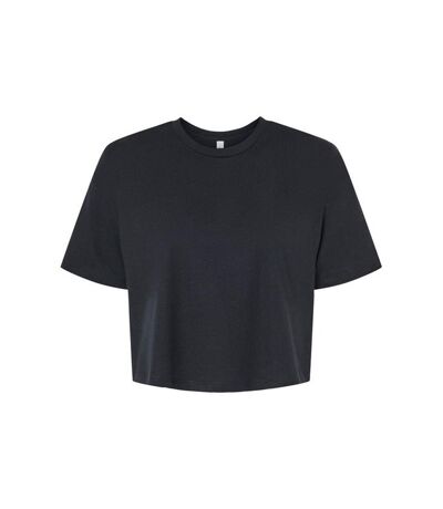 Bella + Canvas Womens/Ladies Jersey Crop T-Shirt (Black)