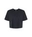 Bella + Canvas Womens/Ladies Jersey Crop T-Shirt (Black) - UTRW8812