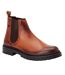 Bottines Chelsea Walsh Homme Brun Clair Base London-1