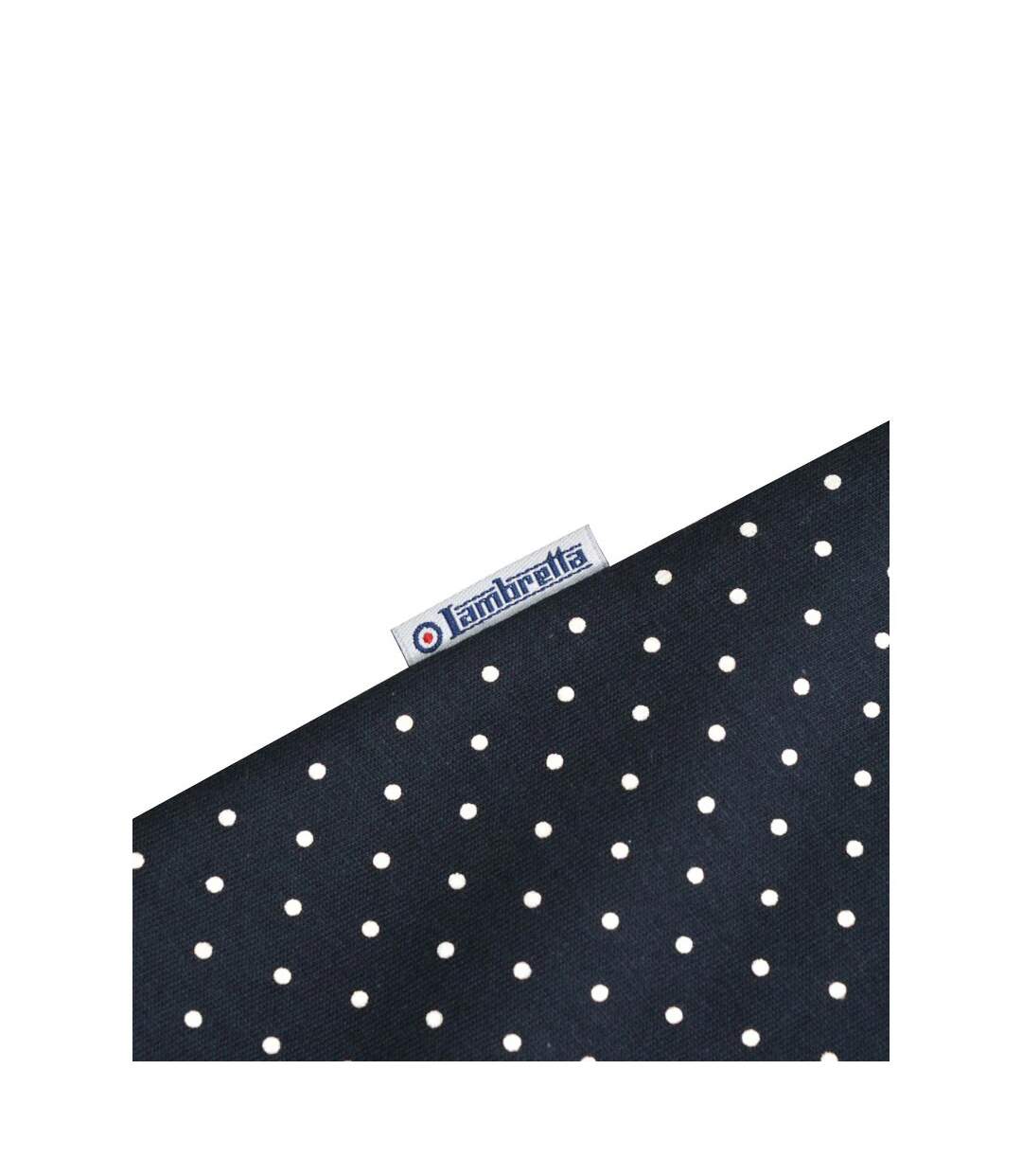 Polo Motif/style À Pois Homme Bleu Marine Lambretta-4