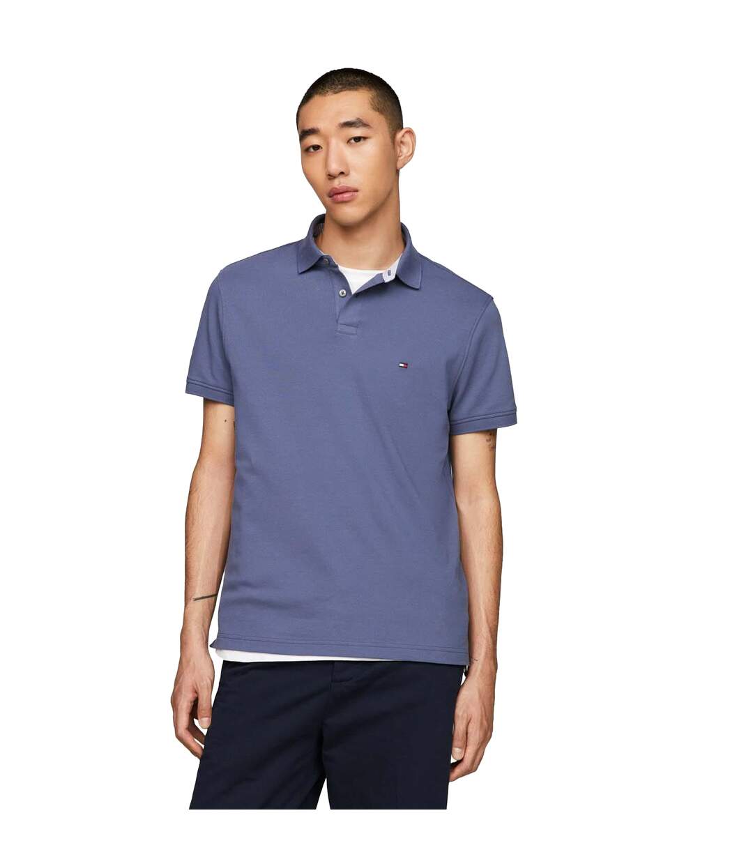 Polo Homme Bleu Tommy Hilfiger-2
