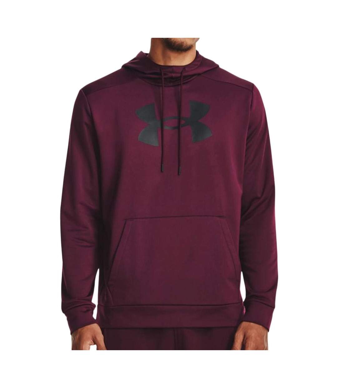 Sweat bordeaux homme under armour fleece big - l-1