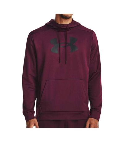 Sweat bordeaux homme under armour fleece big - l