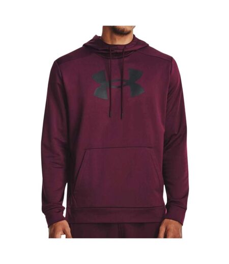Sweat bordeaux homme under armour fleece big - l