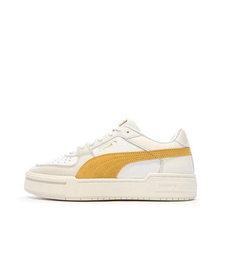 Baskets blanches/jaunes homme puma pro classic 387327