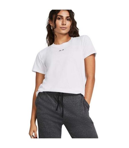 T-shirt Manches Courtes Rival Core Femme Blanc Under Armour