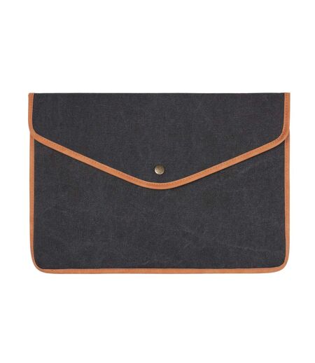 Bosler canvas recycled laptop sleeve one size black Vinga
