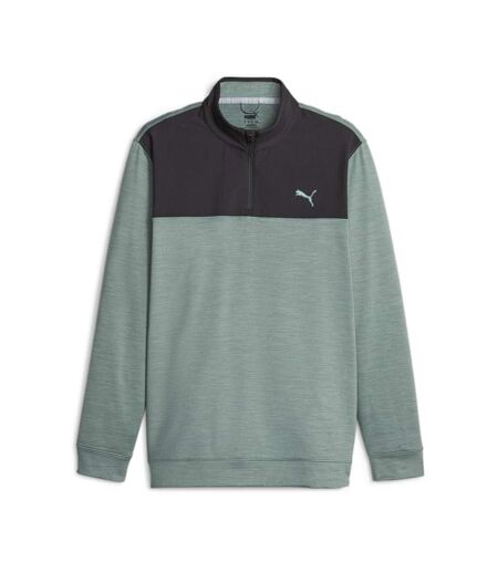 Pull de Golf Noir/Vert Homme Puma Colblck - L