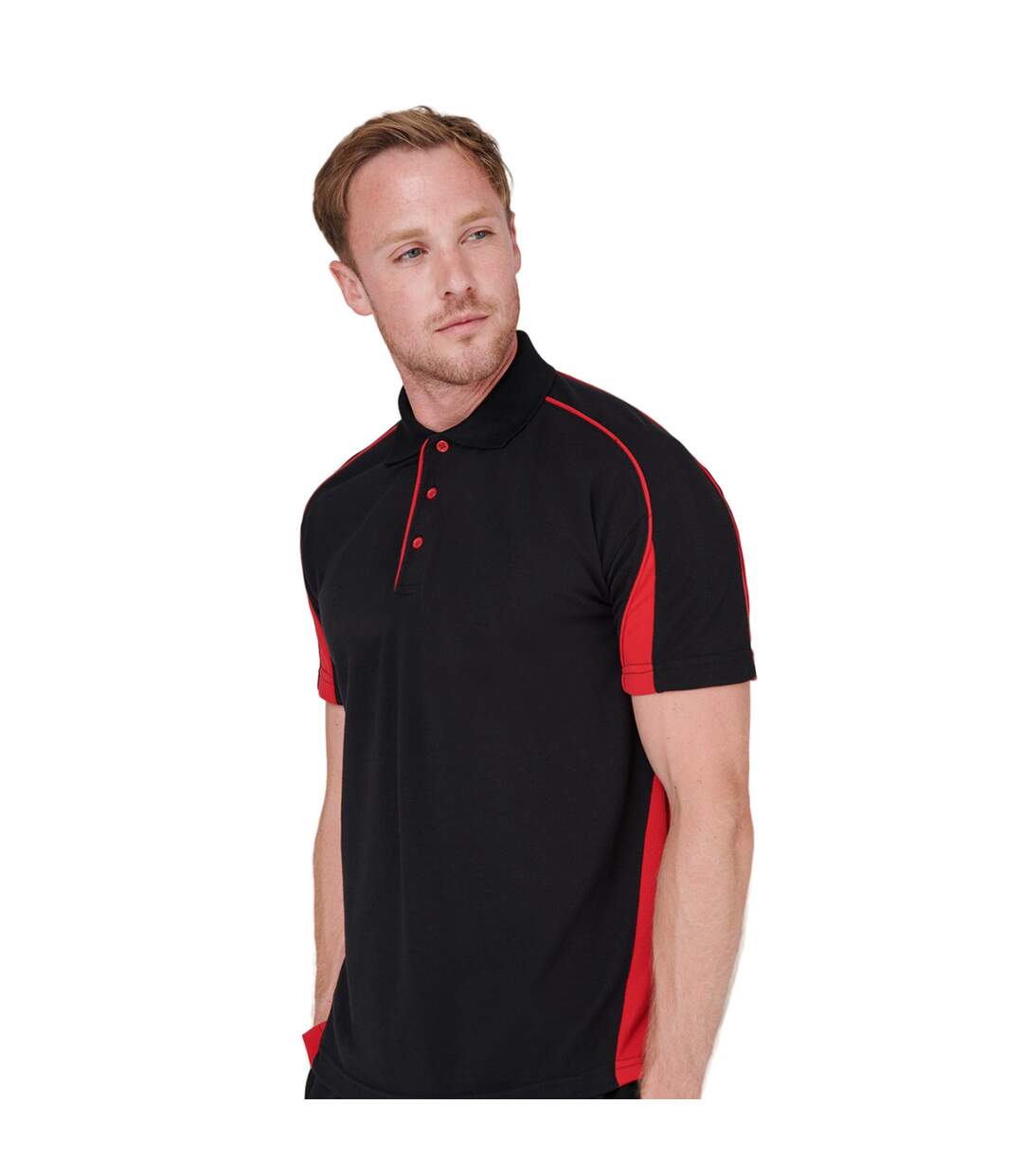 Polo club homme noir / rouge Finden & Hales Finden & Hales