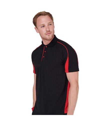 Polo club homme noir / rouge Finden & Hales Finden & Hales